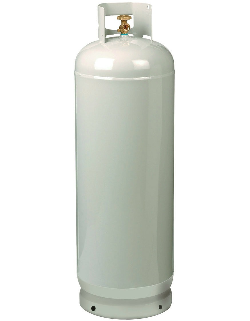 ** balon de gas vacio (100 lb) con su valvula nueva